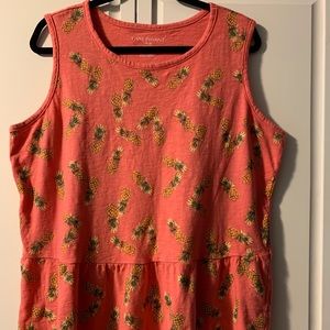 Lane Bryant Pineapple Peplum Top
